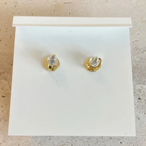 Tory Burch Sapphire Blue Floral Earrings - Picture 2 of 2